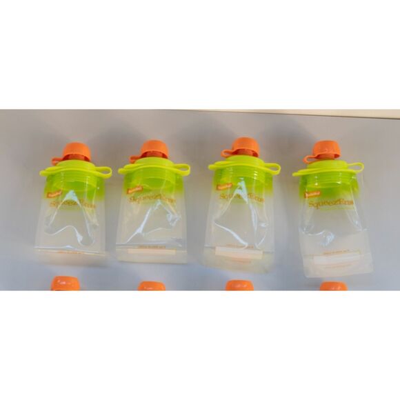 Lot of 12 Food Pouches Squeezems Child Reusable Pouches - School Lunch Supplies‎ - Picture 2 of 4